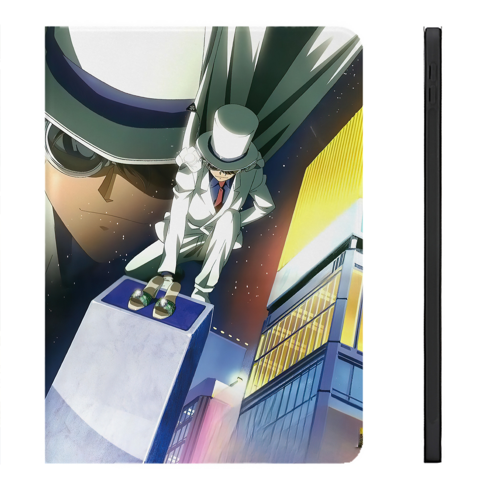 （画像用） 名探偵コナン Detective Conan IPadケース ペンホルダー付き ブックスタイルデザイン
